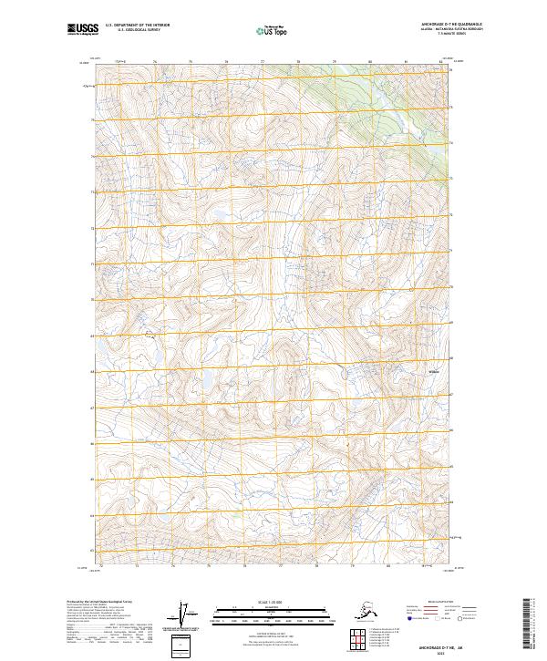 2023 Map of Anchorage D-7 NE, 2023 Print