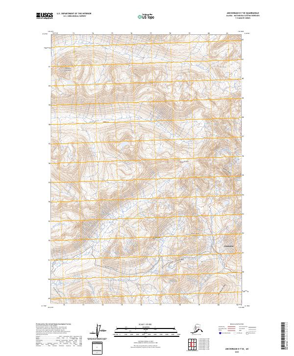 USGS Topographic Map – Anchorage D-7 SE