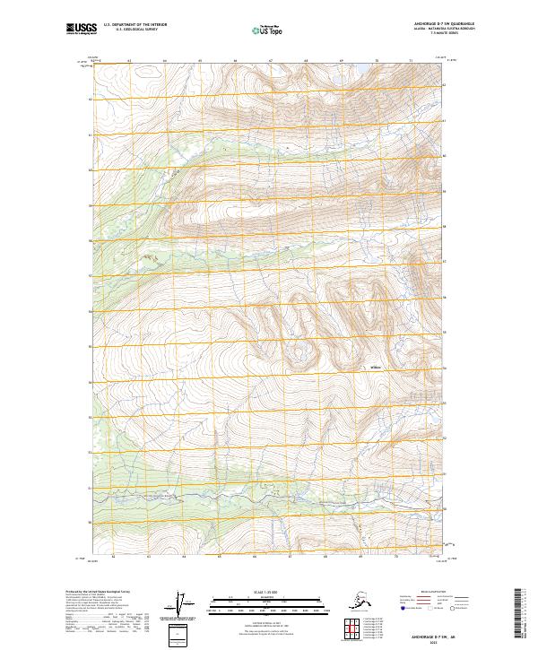 USGS Topographic Map – Anchorage D-7 SW