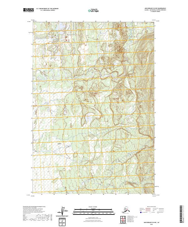 USGS Topographic Map – Anchorage D-8 NW