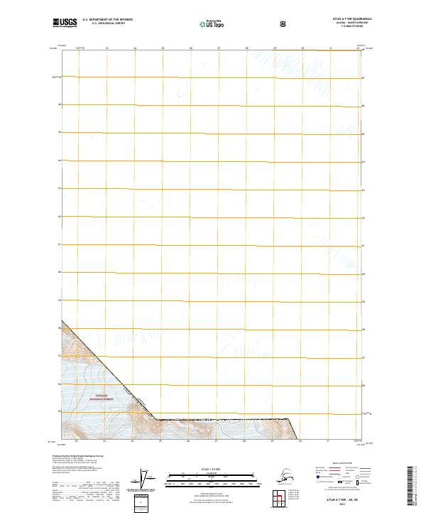 USGS Topographic Map – Atlin A-7 NW