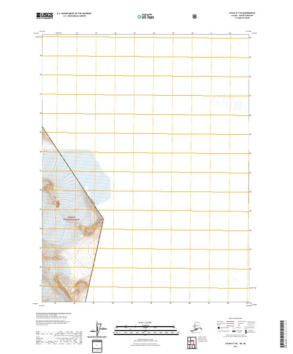USGS Topographic Map – Atlin A-7 SE