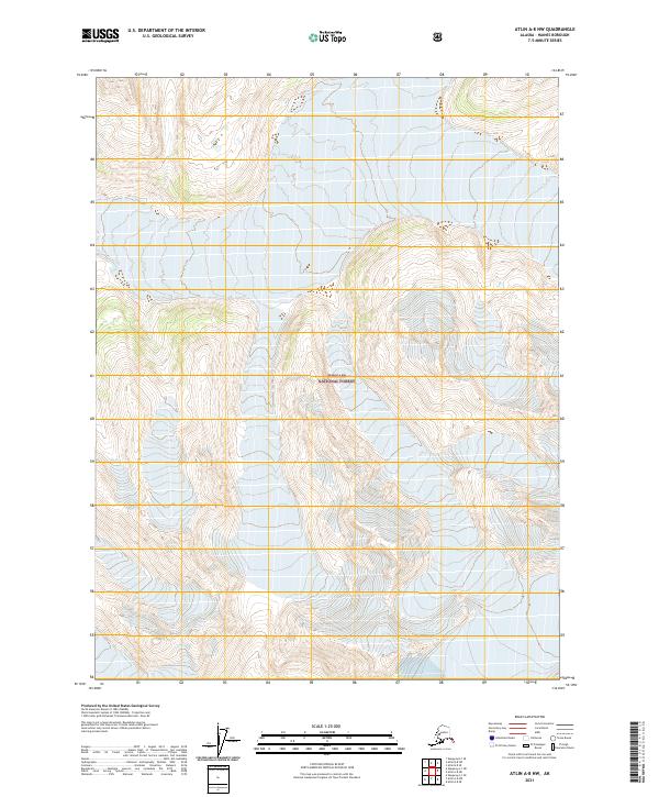 2021 Map of Atlin A-8 NW, 2021 Print