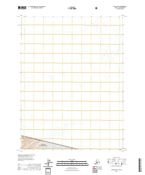 2021 Map of Atlin B-8 SE, 2021 Print