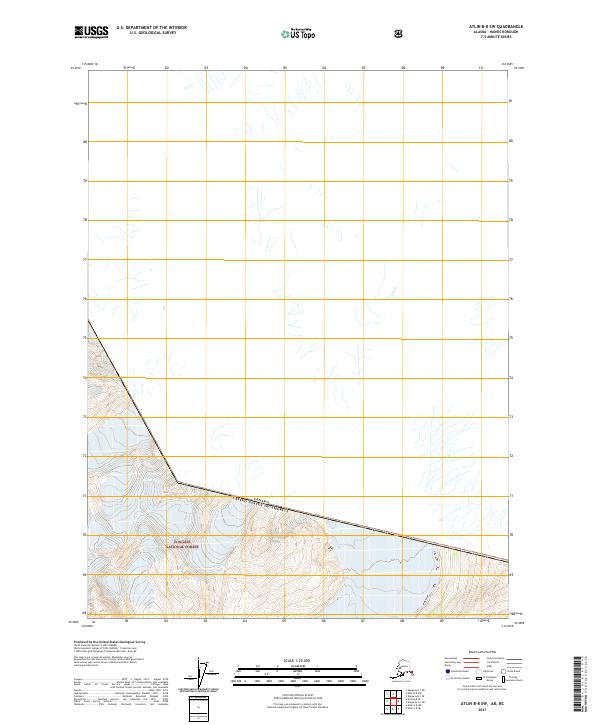 USGS Topographic Map – Atlin B-8 SW