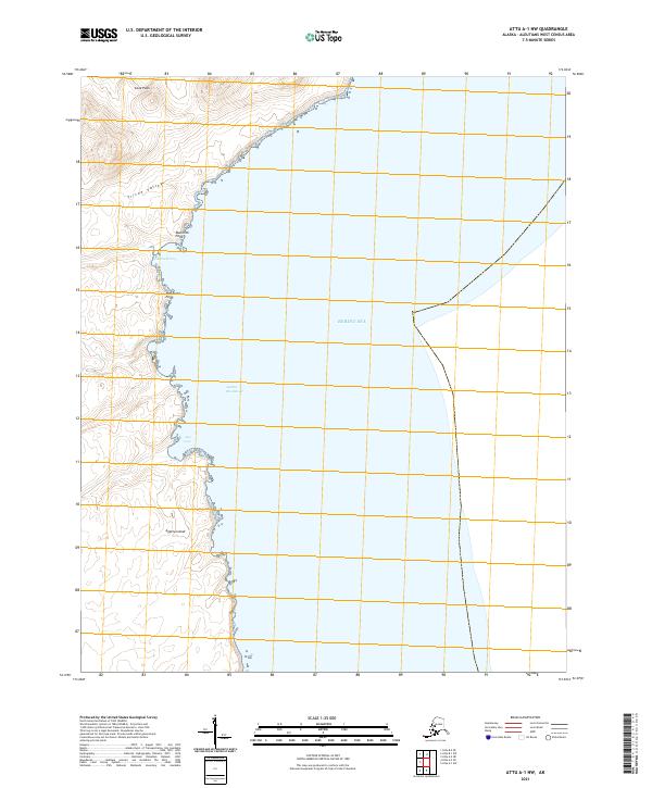 USGS Topographic Map – Attu A-1 NW