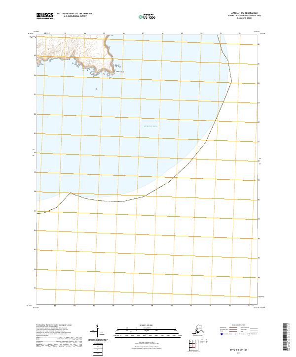 USGS Topographic Map – Attu A-1 SW