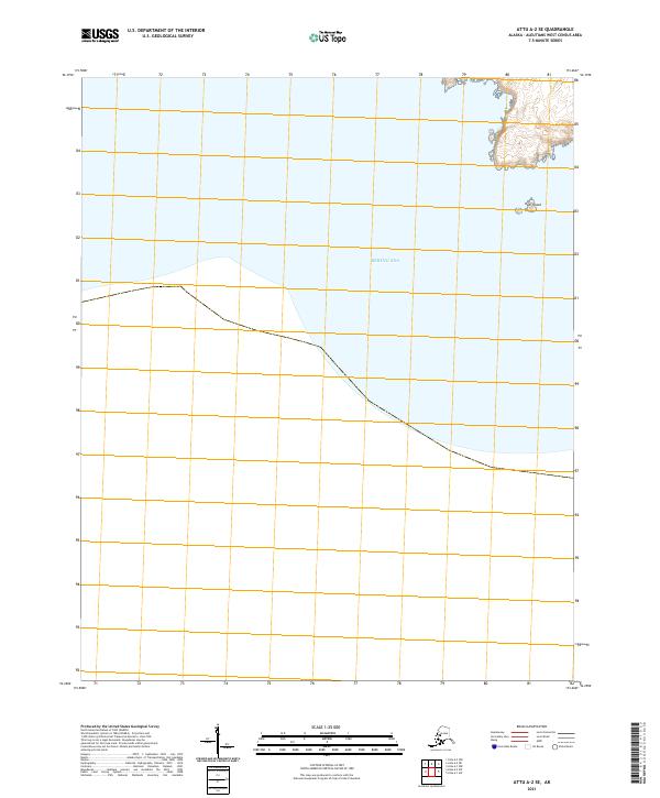USGS Topographic Map – Attu A-2 SE