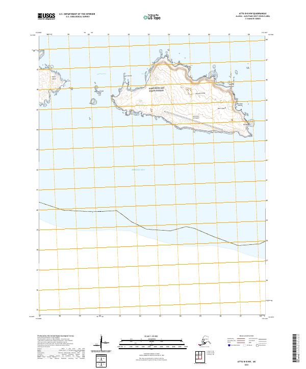 USGS Topographic Map – Attu B-0 NW
