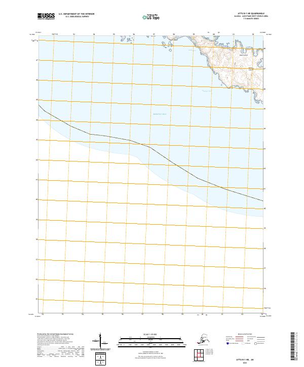 USGS Topographic Map – Attu B-1 NE