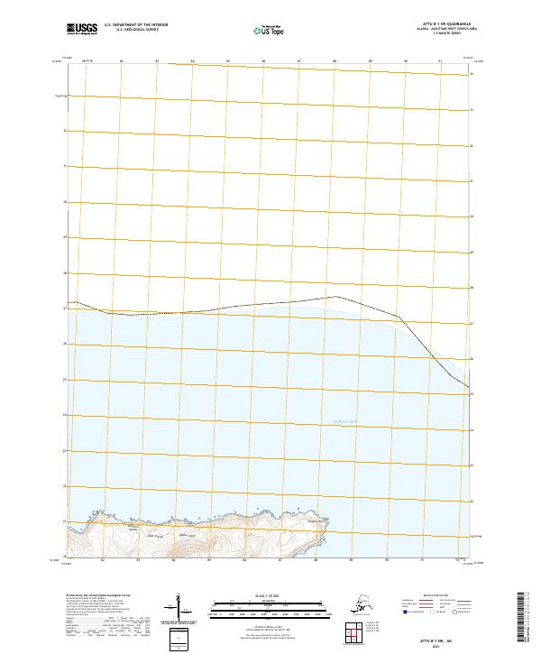 USGS Topographic Map – Attu B-1 SW