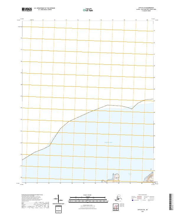 USGS Topographic Map – Attu B-2 SE