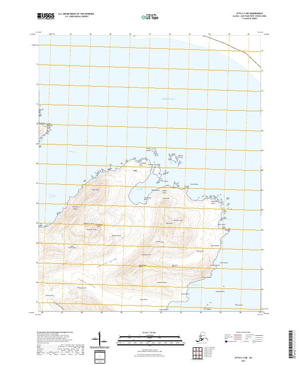 USGS Topographic Map – Attu C-3 NE