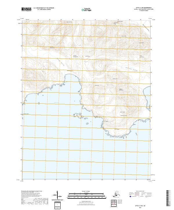 USGS Topographic Map – Attu C-3 SW