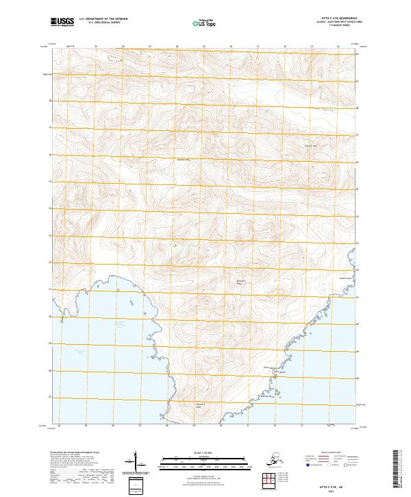 USGS Topographic Map – Attu C-4 SE
