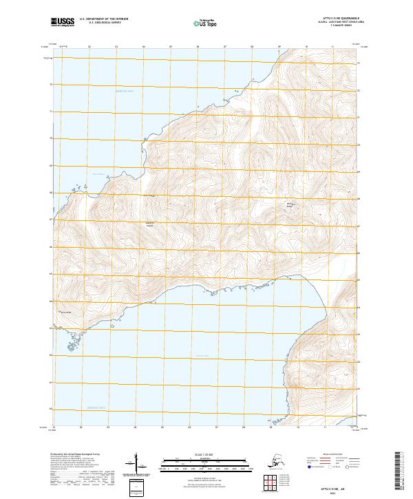 USGS Topographic Map – Attu C-5 NE
