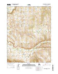 2015 Map of Baird Mountains A-1 SW, 2015 Print