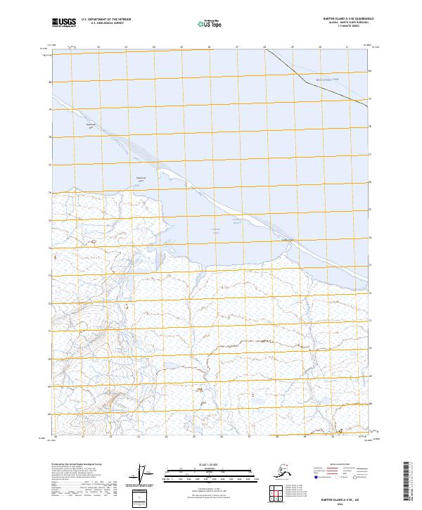 USGS Topographic Map – Barter Island A-4 SE