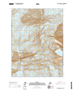 2017 Map of Bering Glacier A-2 NW, 2017 Print