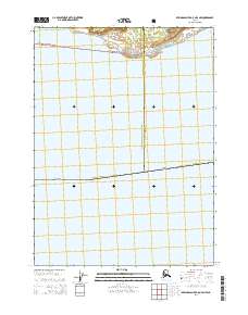 2014 Map of Bering Glacier A-8 OE S NW, 2014 Print