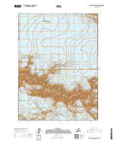 2017 Map of Bering Glacier B-2 NW, 2017 Print