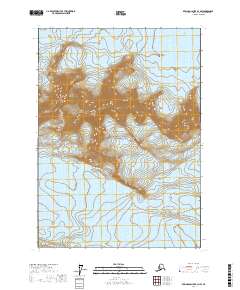 2017 Map of Bering Glacier B-3 NW, 2017 Print