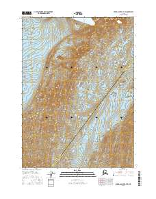2016 Map of Bering Glacier B-7 SW, 2016 Print