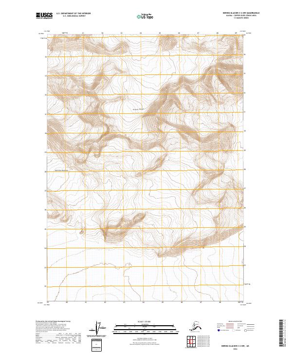 USGS Topographic Map – Bering Glacier C-2 NW