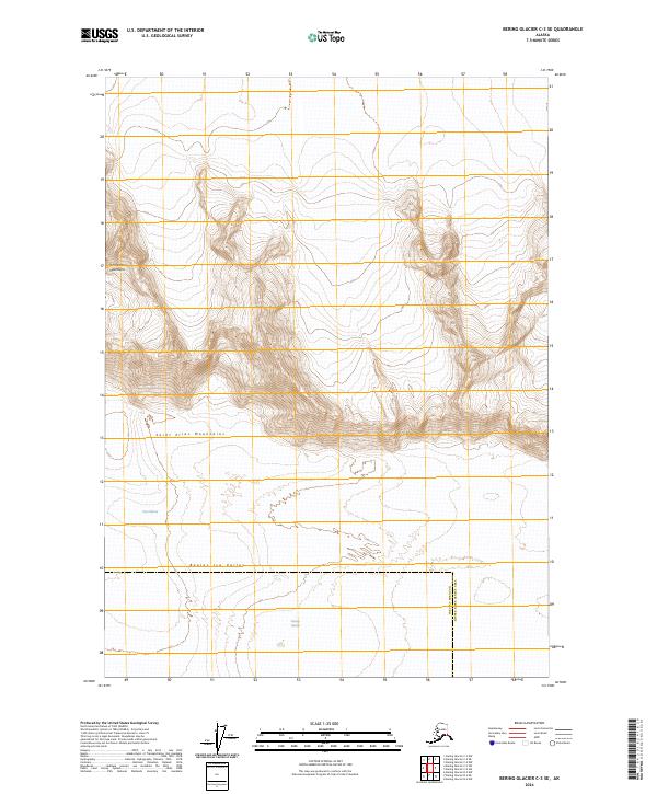 USGS Topographic Map – Bering Glacier C-3 SE