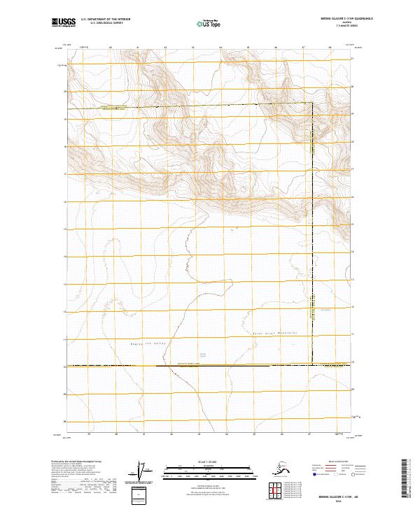 USGS Topographic Map – Bering Glacier C-3 SW