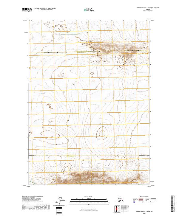 USGS Topographic Map – Bering Glacier C-4 SW