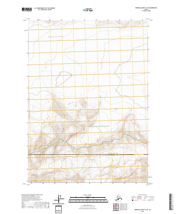 USGS Topographic Map – Bering Glacier C-6 SE