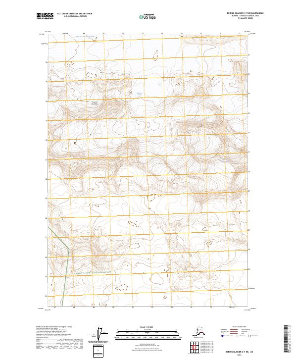 USGS Topographic Map – Bering Glacier C-7 NE
