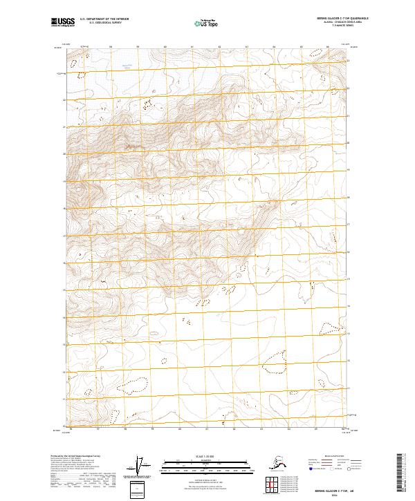 USGS Topographic Map – Bering Glacier C-7 SW