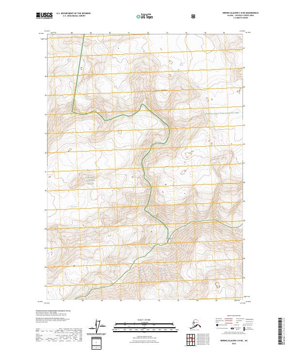 USGS Topographic Map – Bering Glacier C-8 NE