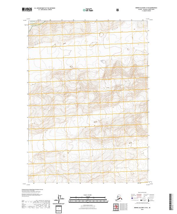 2024 Map of Bering Glacier C-8 SE, 2024 Print