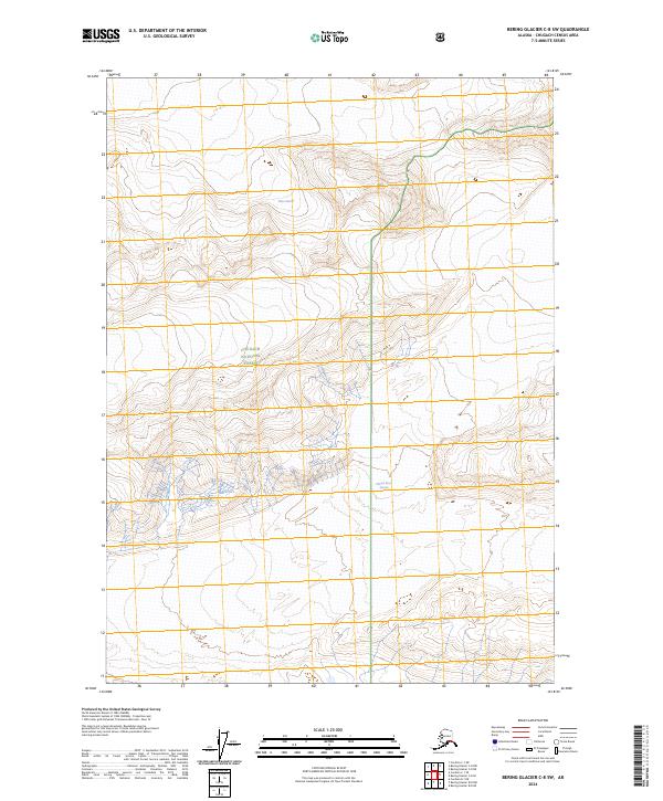 USGS Topographic Map – Bering Glacier C-8 SW