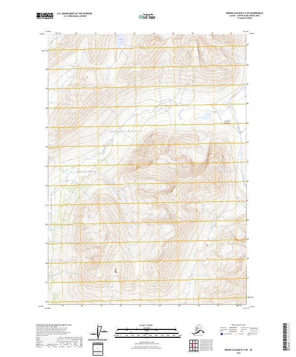 USGS Topographic Map – Bering Glacier D-4 SW