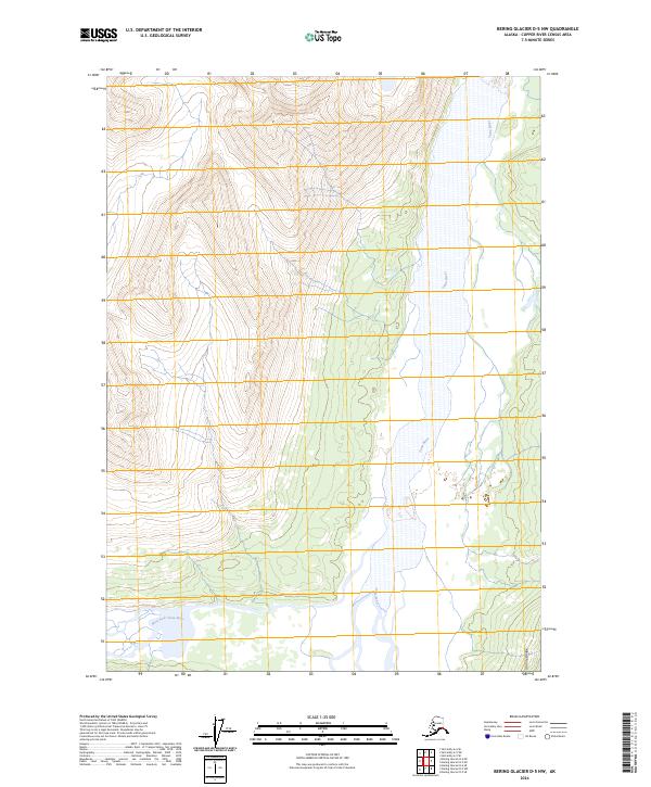 USGS Topographic Map – Bering Glacier D-5 NW