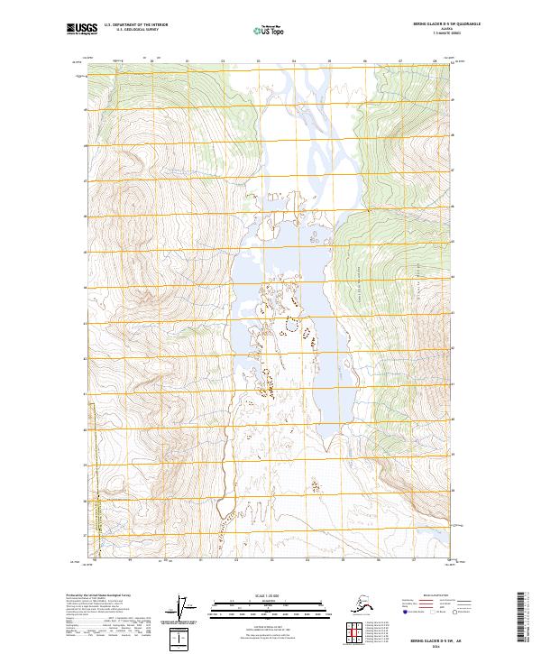 USGS Topographic Map – Bering Glacier D-5 SW