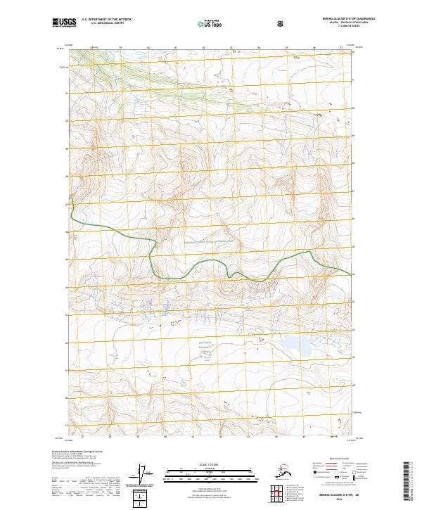 USGS Topographic Map – Bering Glacier D-8 SW