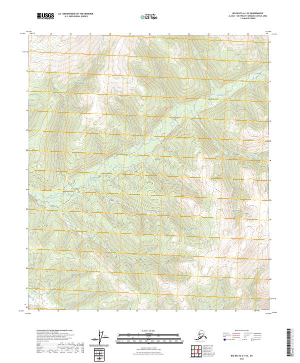 2024 Map of Big Delta A-1 SE, 2024 Print