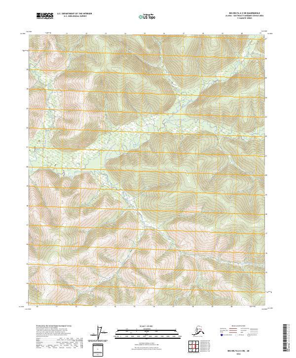 USGS Topographic Map – Big Delta A-2 NE