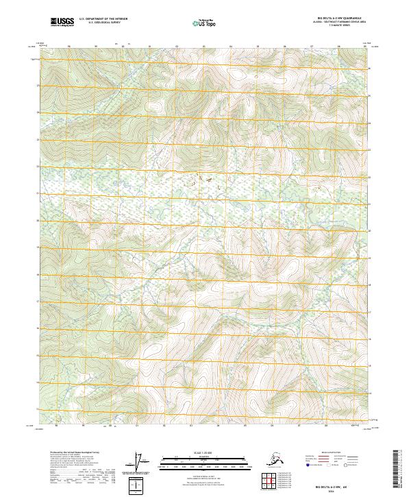 2024 Map of Big Delta A-2 NW, 2024 Print
