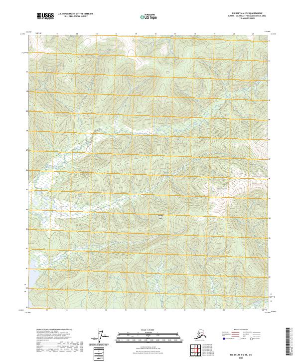 USGS Topographic Map – Big Delta A-2 SE