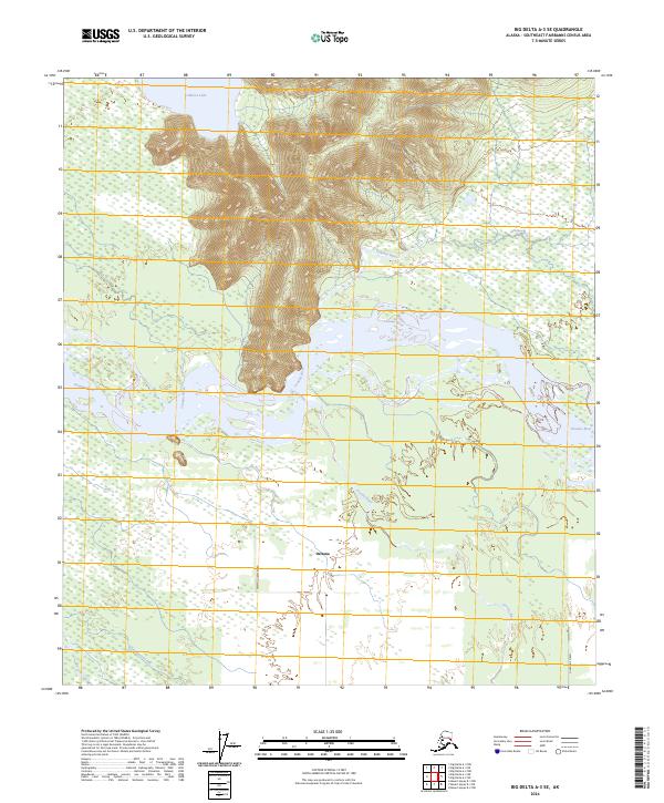 USGS Topographic Map – Big Delta A-3 SE