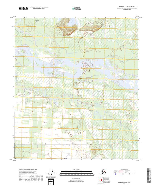 USGS Topographic Map – Big Delta A-3 SW