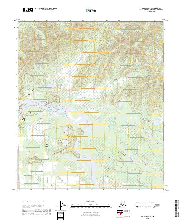 USGS Topographic Map – Big Delta A-4 NE