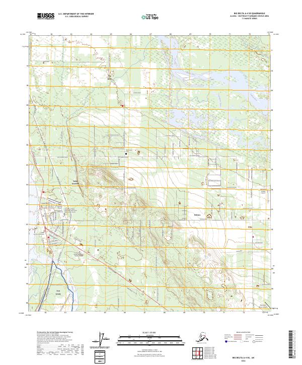 USGS Topographic Map – Big Delta A-4 SE