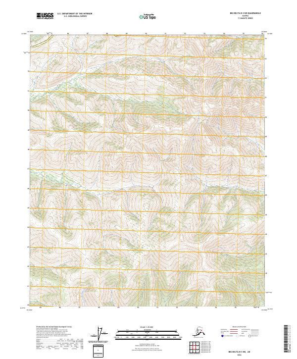 2024 Map of Big Delta B-3 NE, 2024 Print